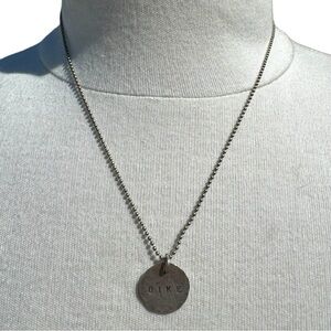 Vintage Custom 925 Silver ‘Bike’ Necklace